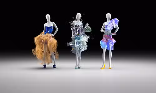 Mannequins in dresses